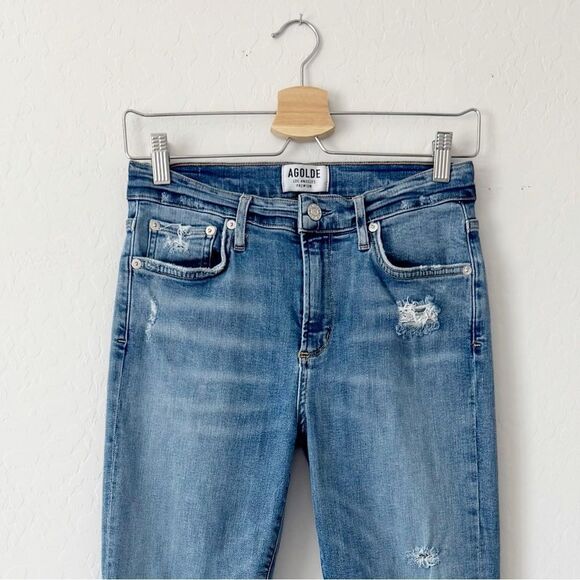 Agolde Sophie Distressed Skinny Jeans Size 28 - Picture 3 of 8